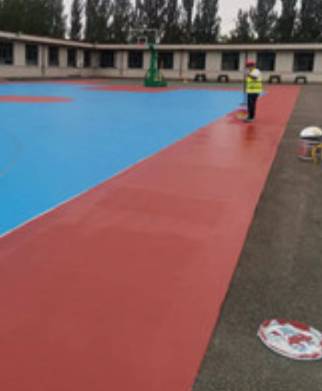 港口旧篮球场地面改造翻新整改   